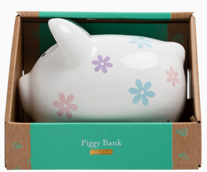 Floral Mini Piggy Bank