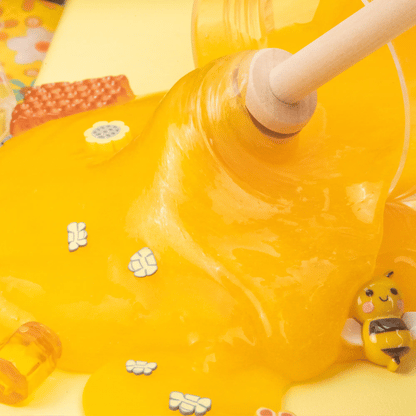 Homemade Honey Clear Slime Jar