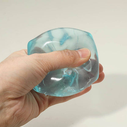 CUBE SQUEEZE Colorful Gel Squishy Stress Relief Ball Toy
