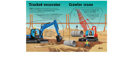 Great Big Diggers board book w/big flaps: Usborne