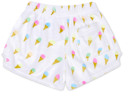 Sweet Scoops Plush Shorts (Youth Small (6-8))