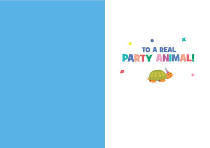 Birthday Party Animals - Foil Card