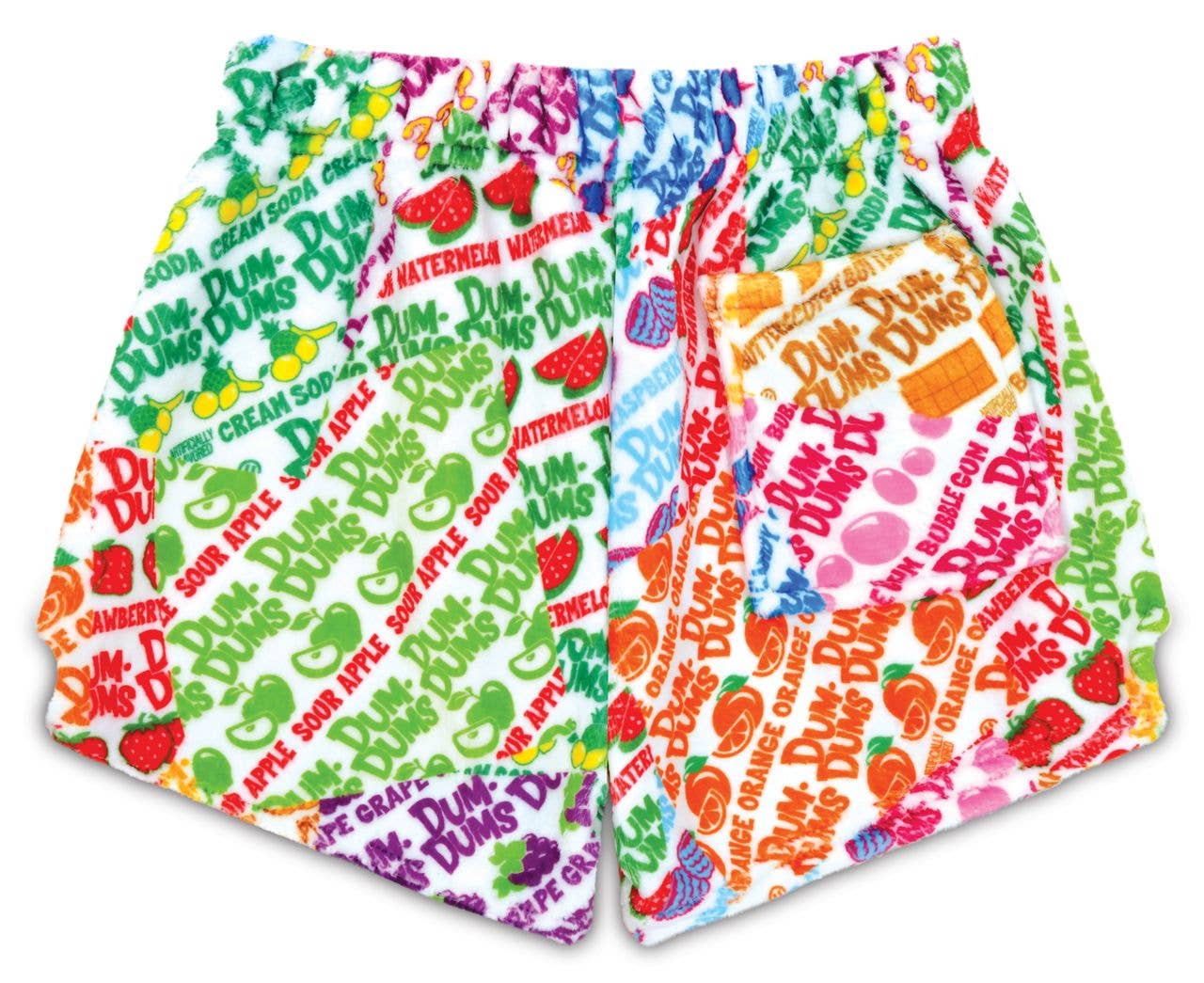 Dum-Dums Wrapper Plush Shorts-M