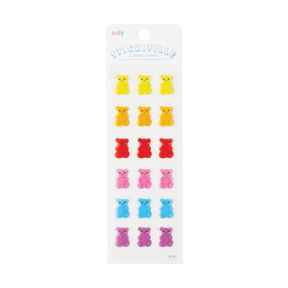 Stickiville: Skinny Stickers - Gummy Bears (2 Sheets)