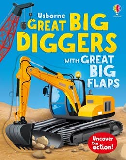 Great Big Diggers board book w/big flaps: Usborne