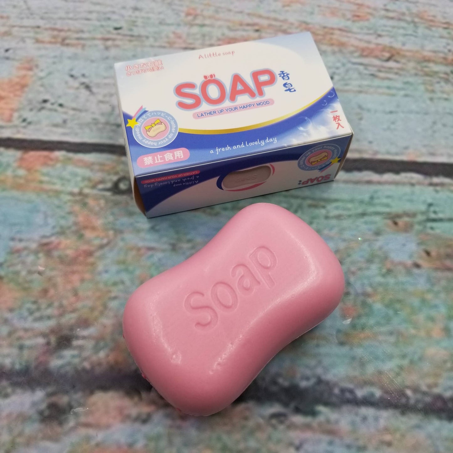 Simulated Soap Squishy Slow Rebound Squeeze Fidget Toys: Pink