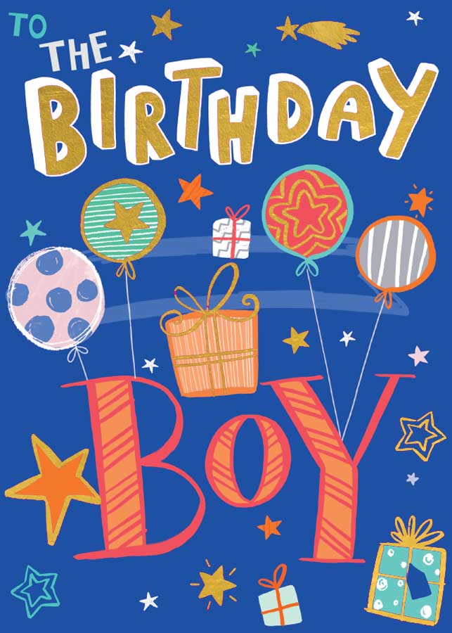 Birthday Boy - Foil Card