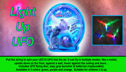 UFO Pull String w/LED Lights
