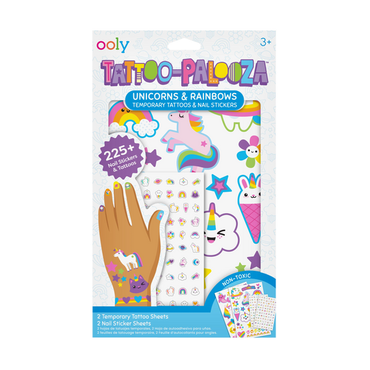 Tattoo Palooza: Temporary Tattoos & Nail Stickers - Unicorns