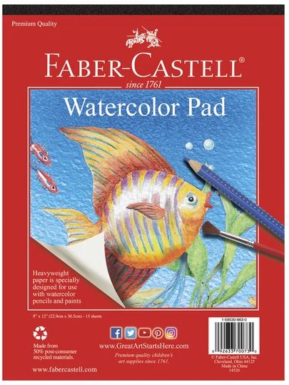 Watercolor Pad 9x12