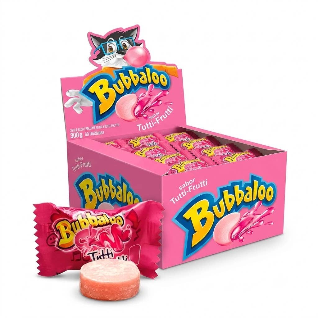 Bubbaloo Brazil Import Chicle Tutti Frutti Chewing Gum