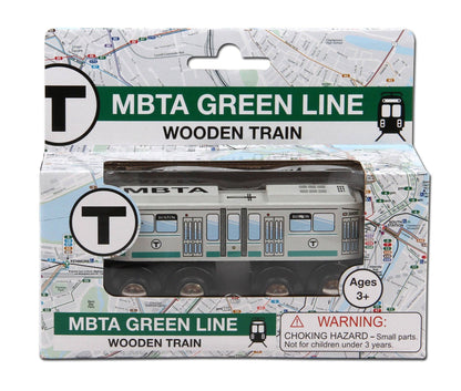 Boston MBTA Green Line Wooden Toy Train