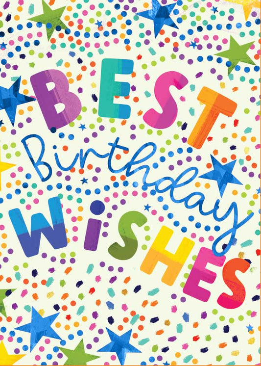 Best Birthday Wishes - Foil Card