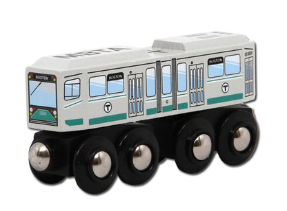 Boston MBTA Green Line Wooden Toy Train