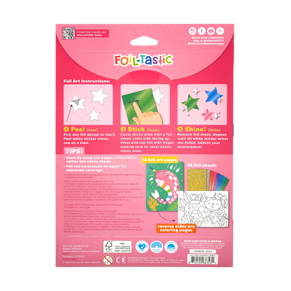 Foil-tastic: Foil Art & Coloring Fun - Whimsical World (36 P