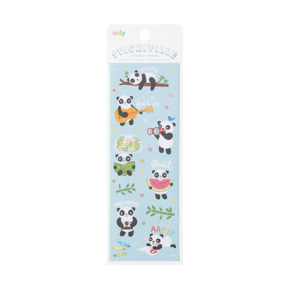 Stickiville Stickers: Playful Pandas - Skinny (2 Sheets)