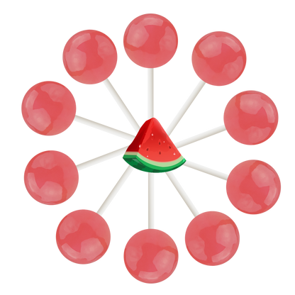 30ct. Watermelon Lollipop Bag