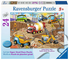 Construction Fun 24 pc Floor Puzzle