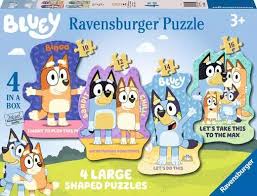 Bluey 4 Large Shaped Puzzle
