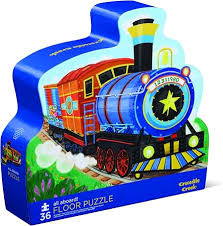 36-Piece Foil Shaped Box Puzzle - All Aboard