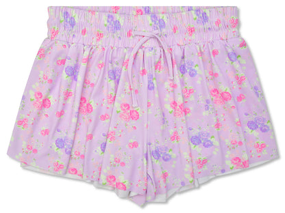 Forever Floral Butterfly Shorts (Large (14))