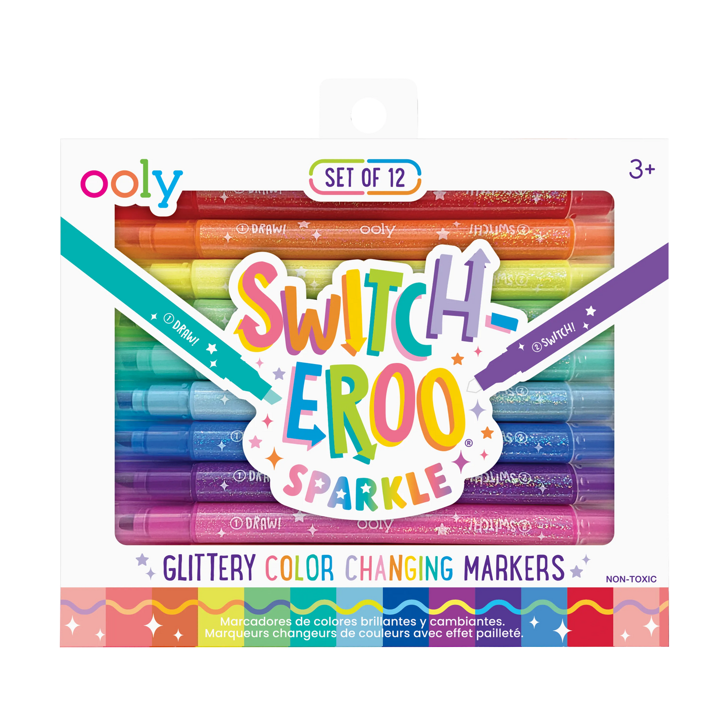 Switch-eroo! Sparkle Color Changing Markers - Set of 12