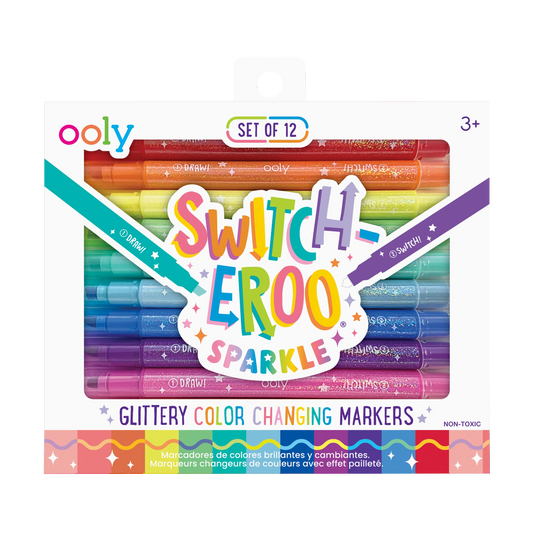 Switch-eroo! Sparkle Color Changing Markers - Set of 12