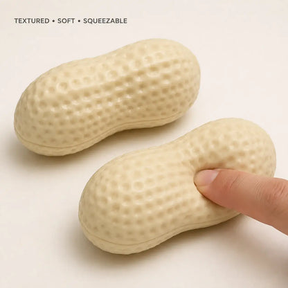 Crunchy Peanut Brick-Filled Squishy Toy: Peanut