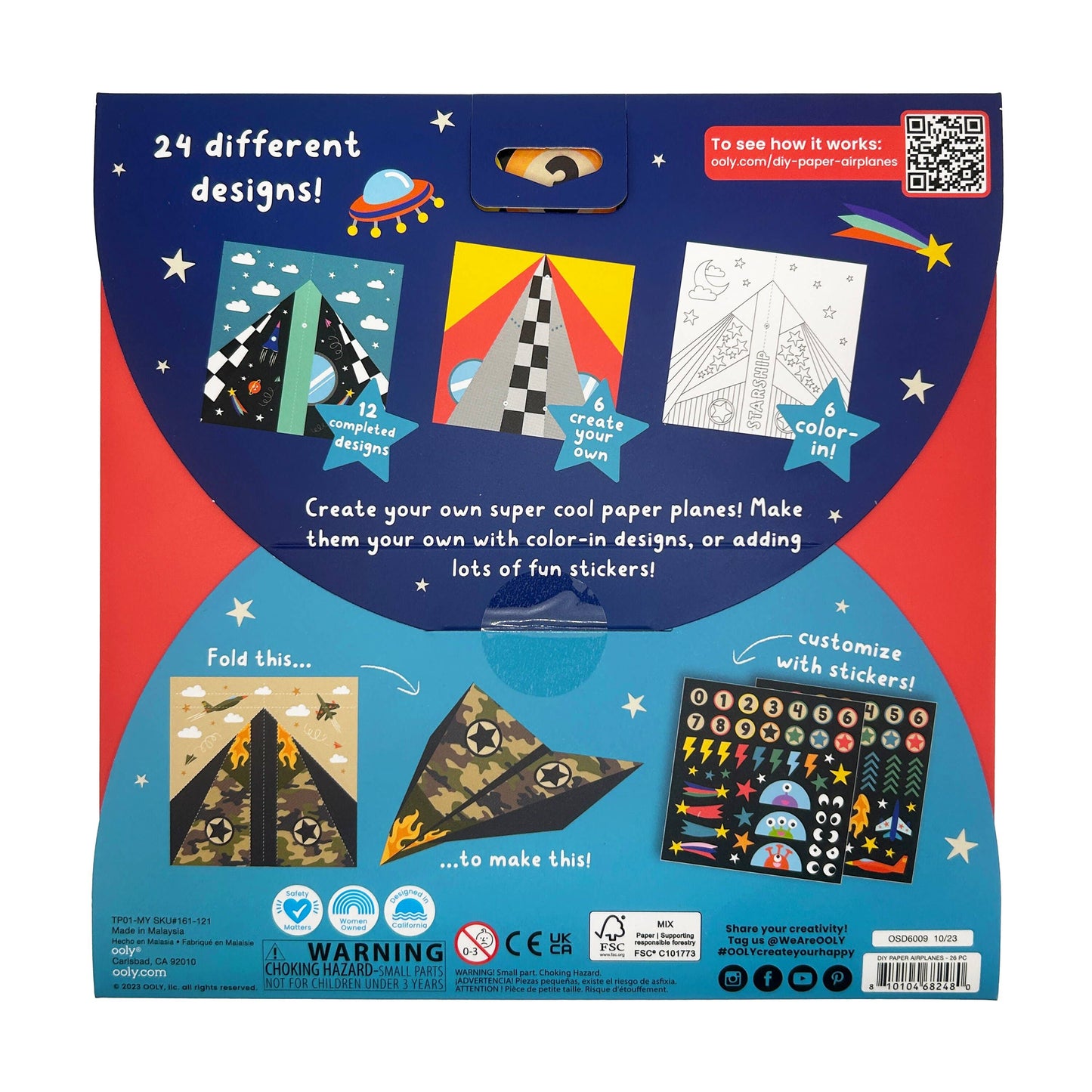 D.I.Y. Paper Airplanes (Set of 24 Designs)