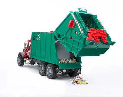 MACK Granite Garbage Truck (ruby red-green)