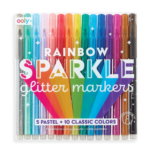 Rainbow Glitter Marker 24
