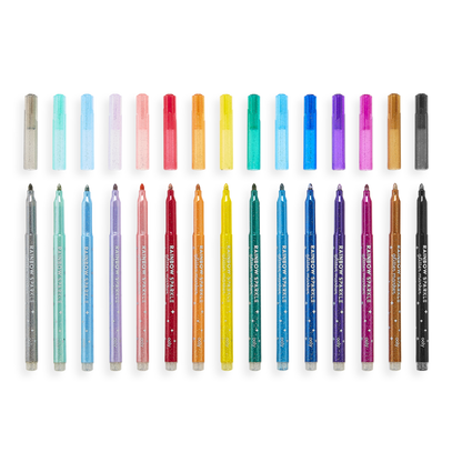 Rainbow Glitter Marker 24