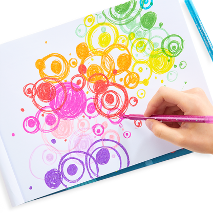 Rainbow Glitter Marker 24