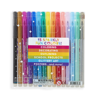 Rainbow Glitter Marker 24