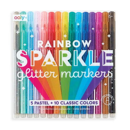 Rainbow Glitter Marker 24