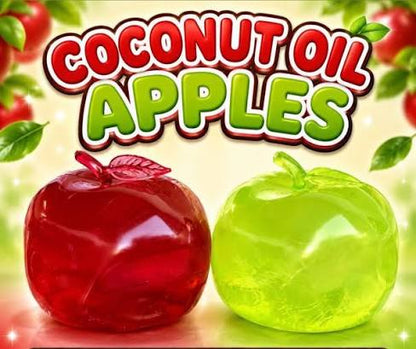 Green and Red Apples-  Coconut oil