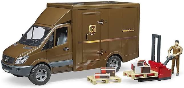 MB Sprinter UPS Truck with Manually Operated Pallet Jack