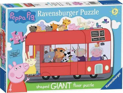 Peppa Pig London Bus 24 Piece Puzzle