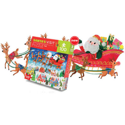 100-Piece Puzzle - Santa's Visit