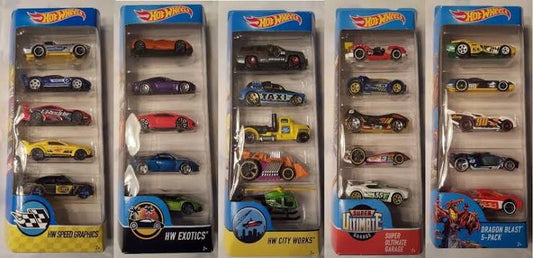 Hot Wheel 5Pk Ast.