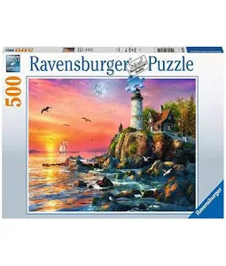 Lighthouse at Sunset 500 Piece Puzzle