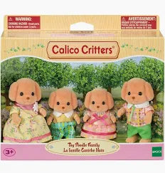 Calico  Critters Toy Poodle Family