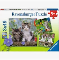 Cuddly Kittens 3x49 pc Puzzle