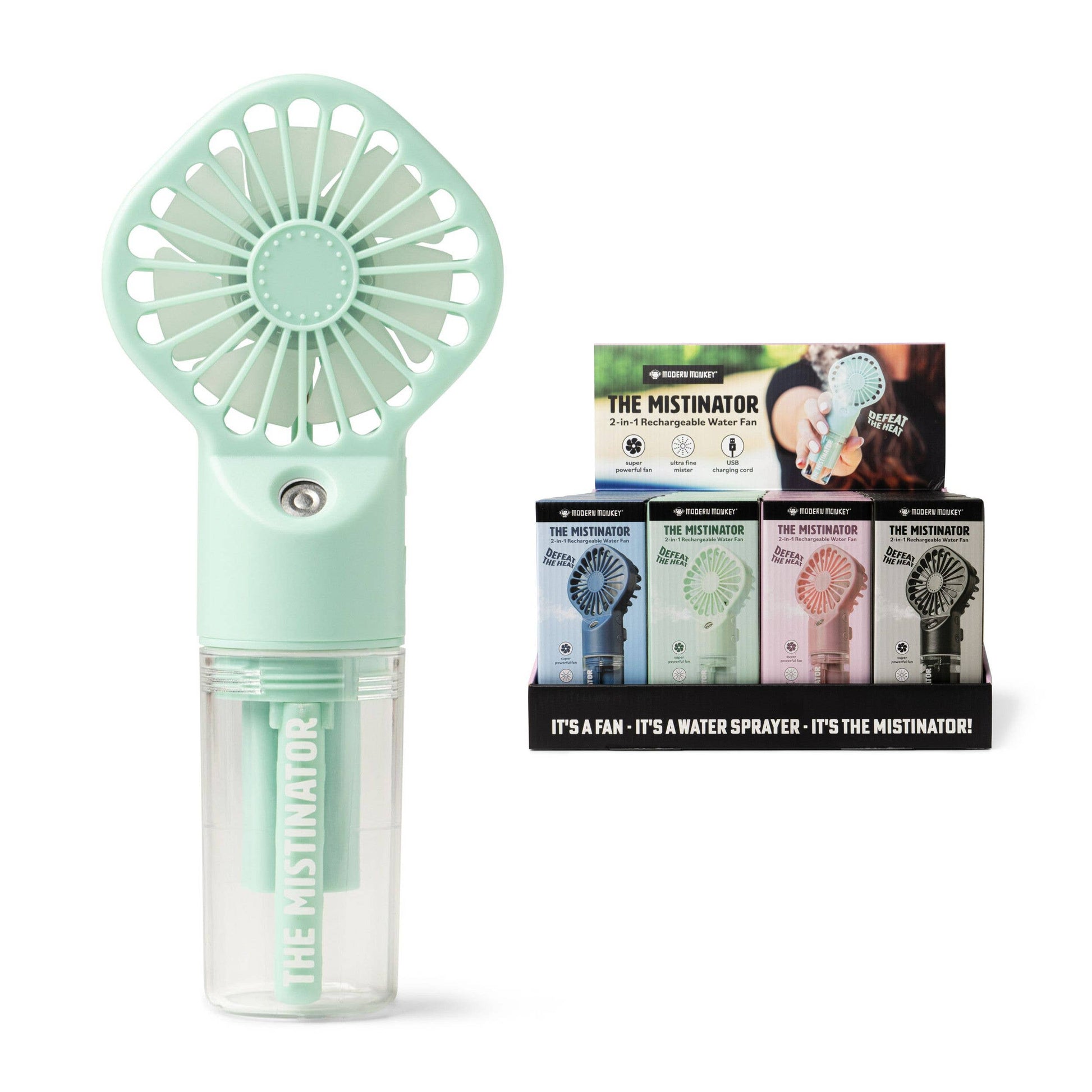 Mm 2in1 Rech Water Fan