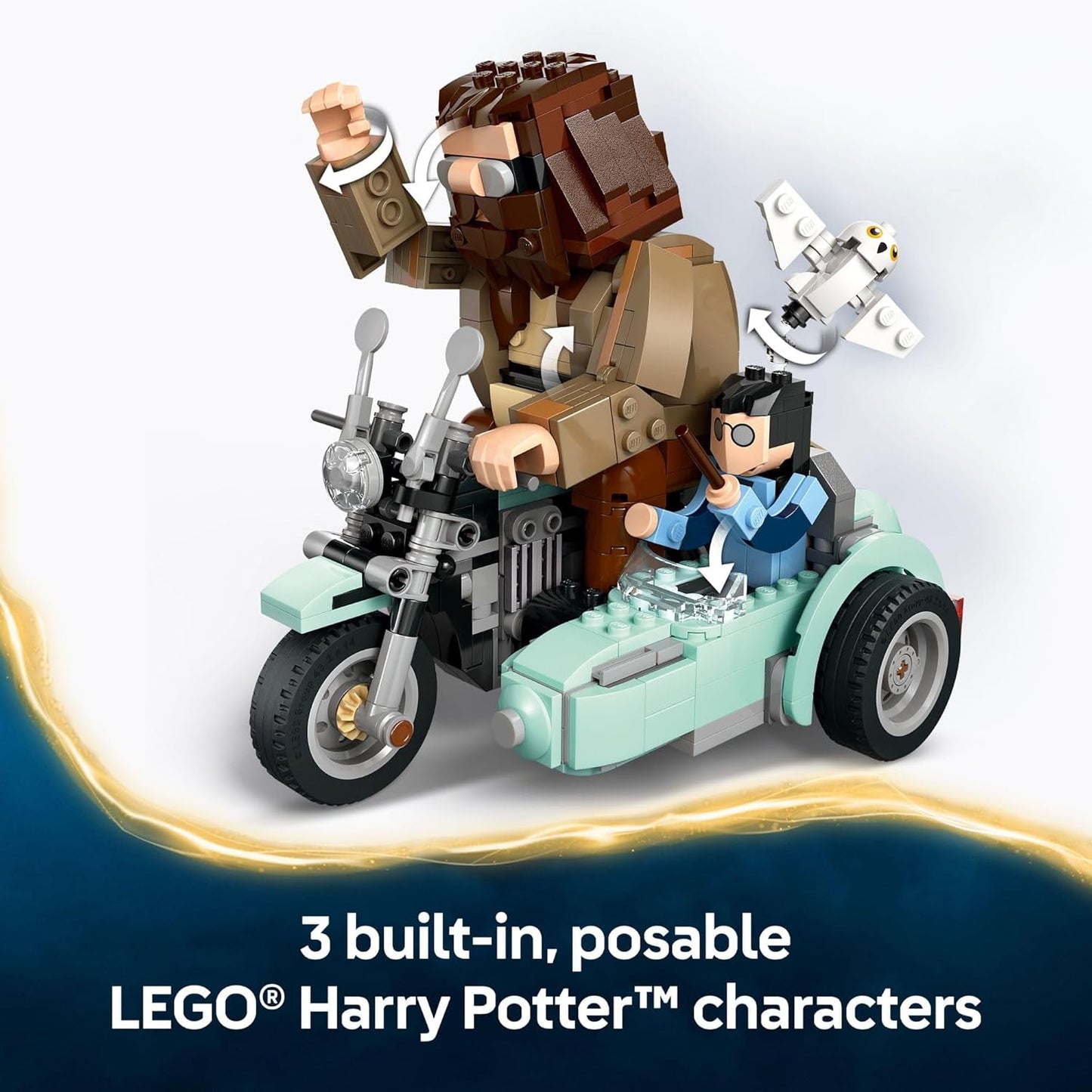 Harry Potter Hagrid  and Harry's Motorcycle Ride