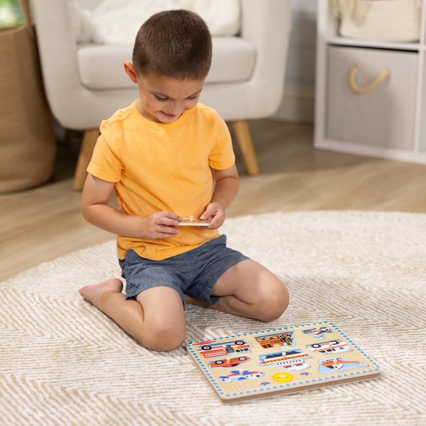 Vehicle Sound Wooden Puzzle