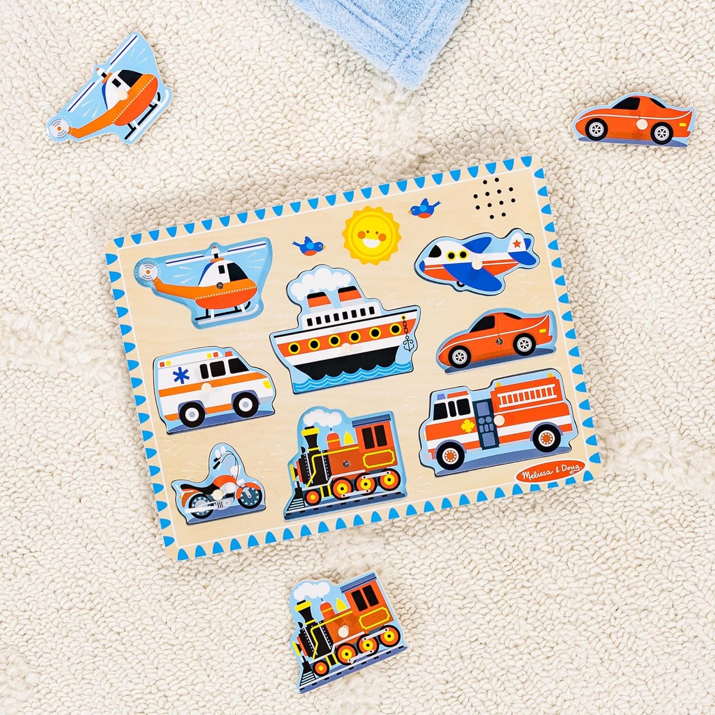 Vehicle Sound Wooden Puzzle