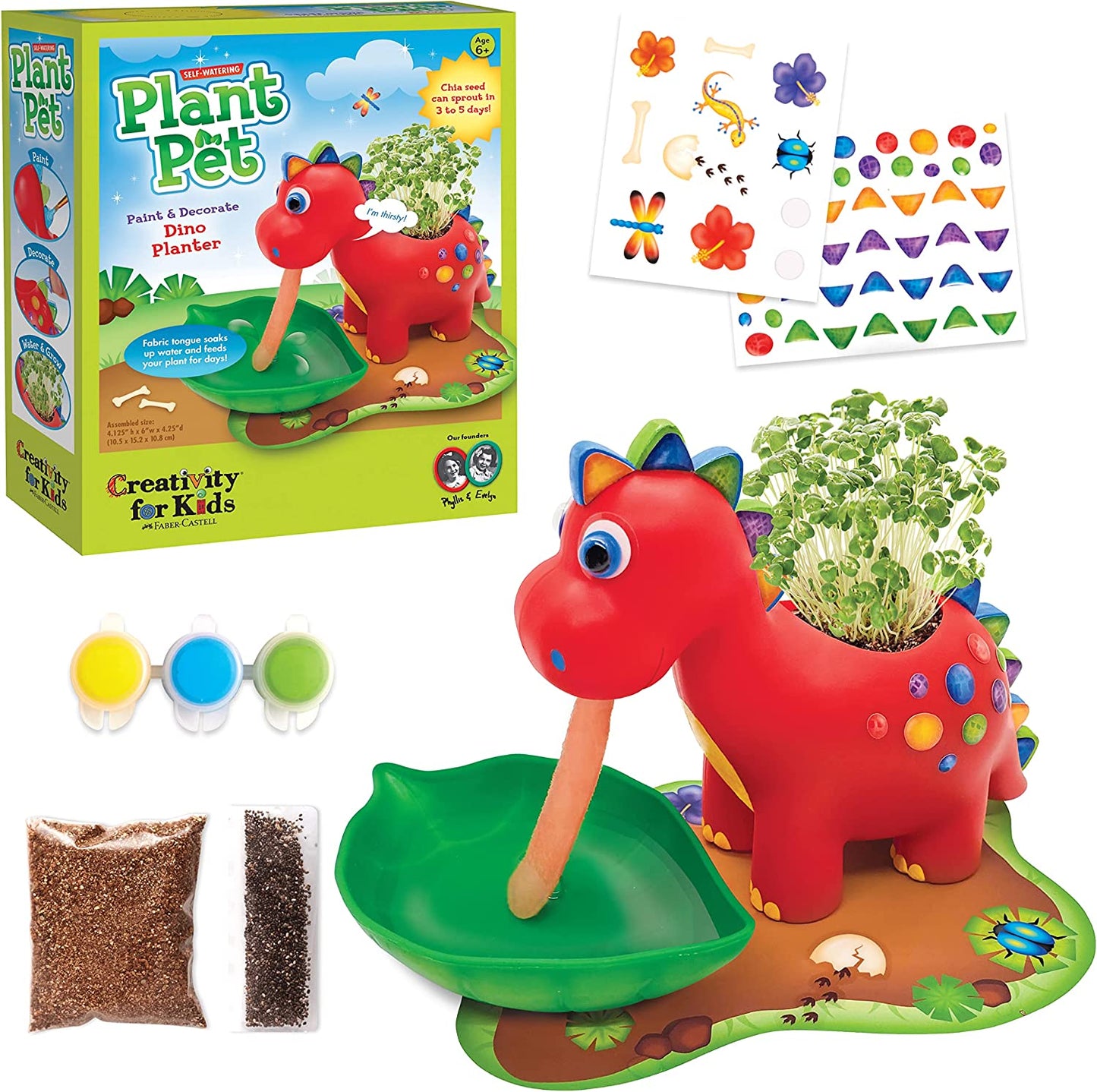 Self-Watering Dinosaur