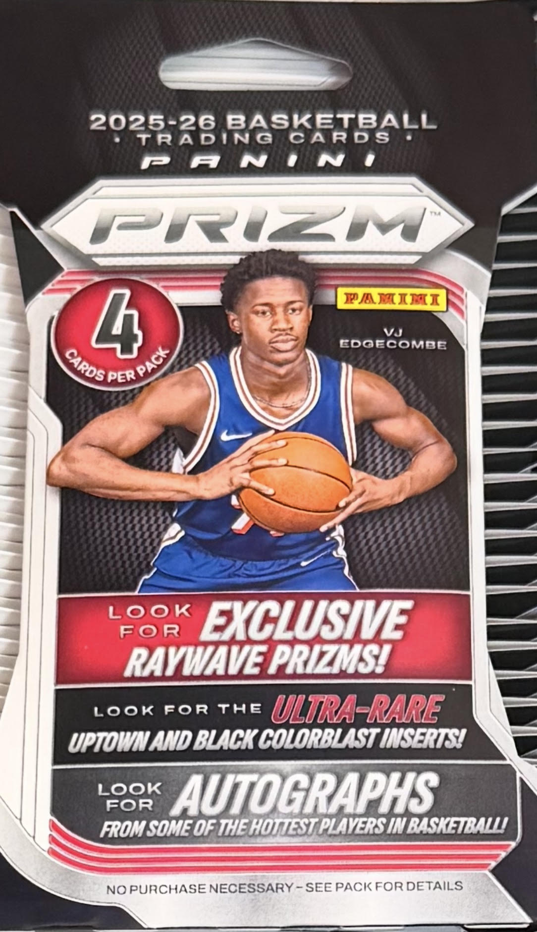 Panini Prizm 2025-26 Basketball Blaster Box Pack (4 Cards)